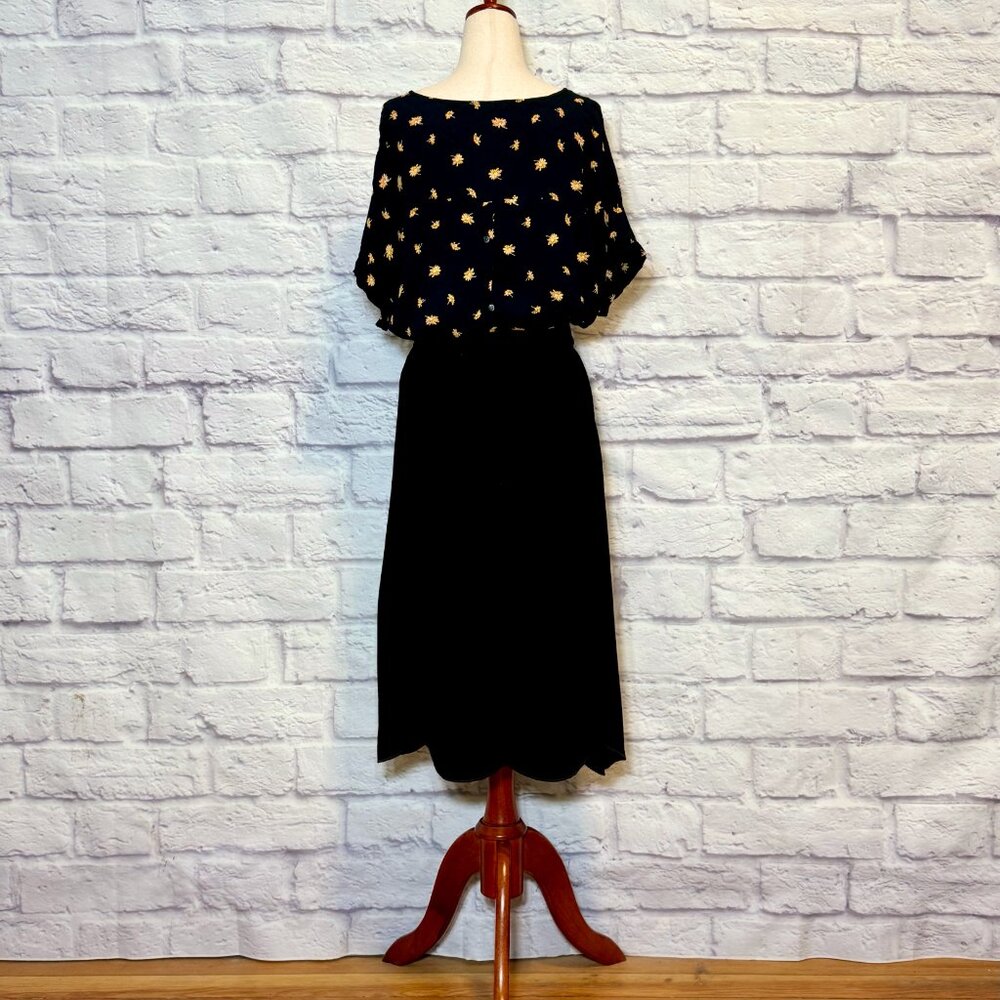 Madewell Black Floral Blouse - Picture 7 of 9